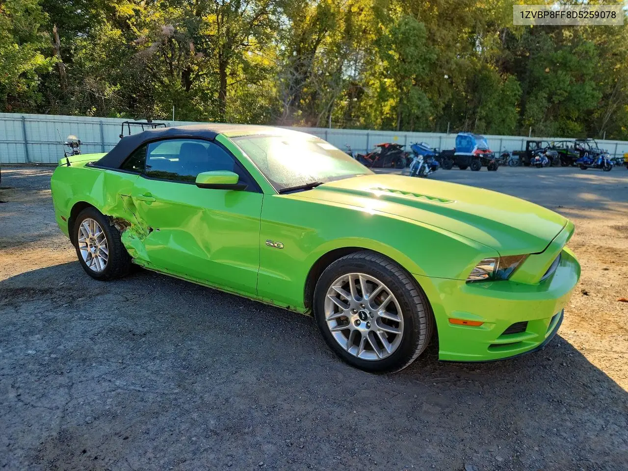 2013 FORD MUSTANG VIN 1ZVBP8FF8D5259078 — фото 4