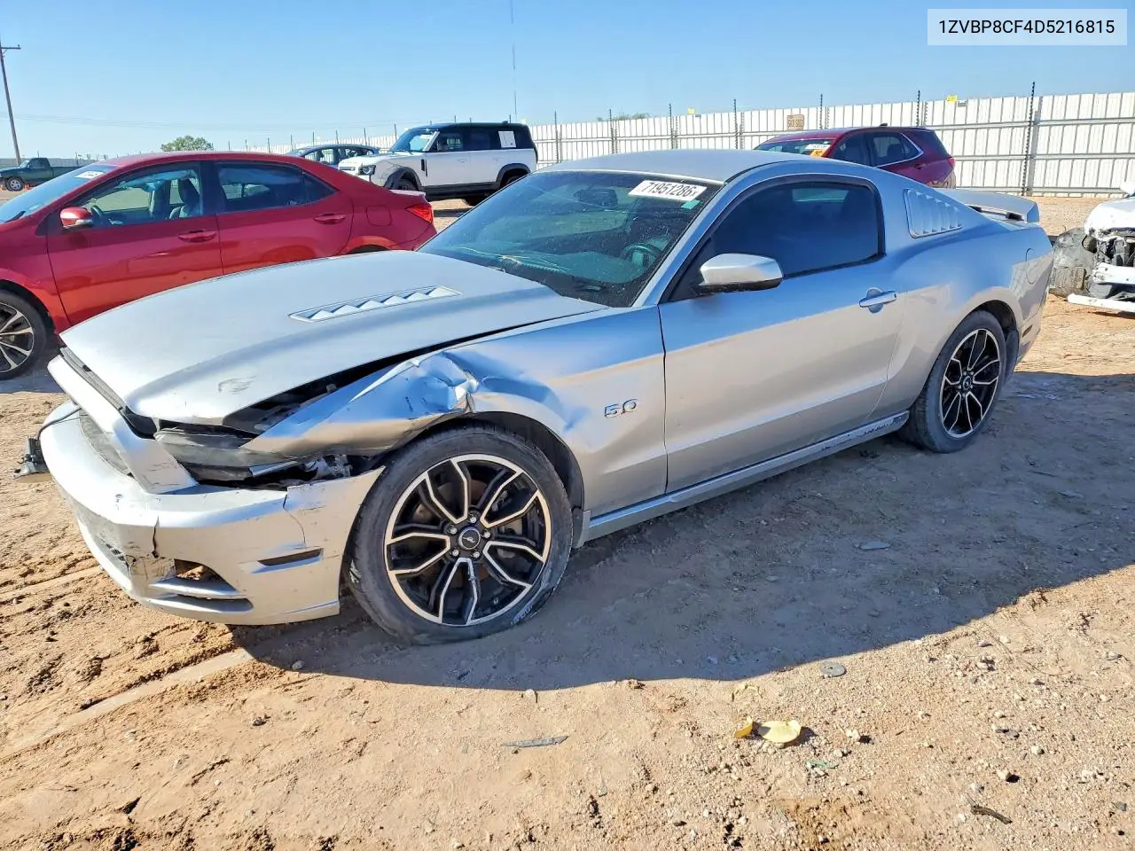 FORD MUSTANG 2013, VIN 1ZVBP8CF4D5216815
