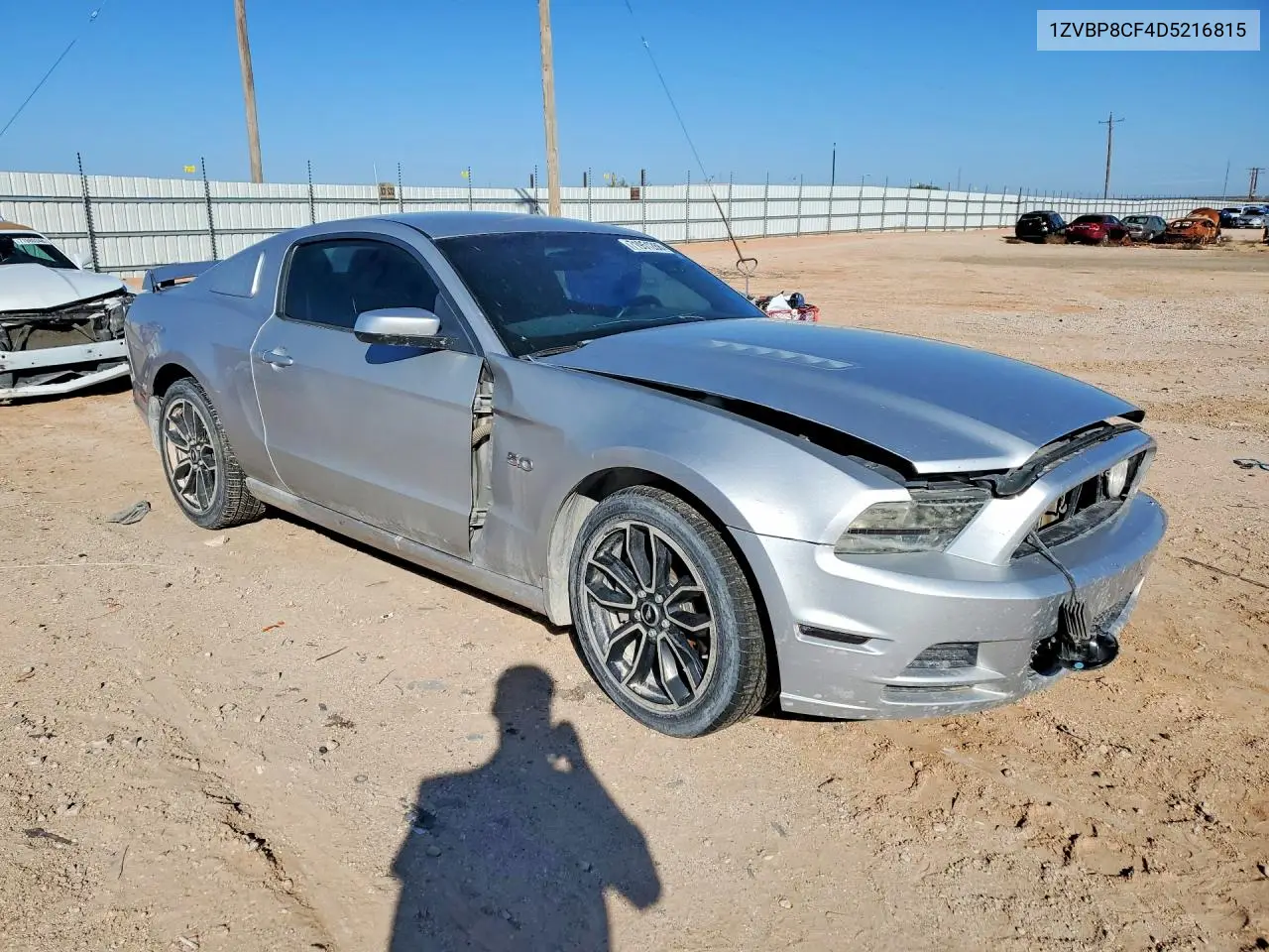 2013 FORD MUSTANG VIN 1ZVBP8CF4D5216815 — фото 4