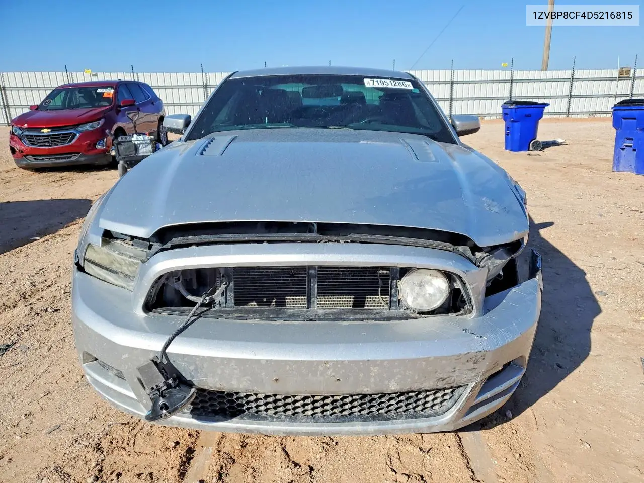 2013 FORD MUSTANG VIN 1ZVBP8CF4D5216815 — фото 5