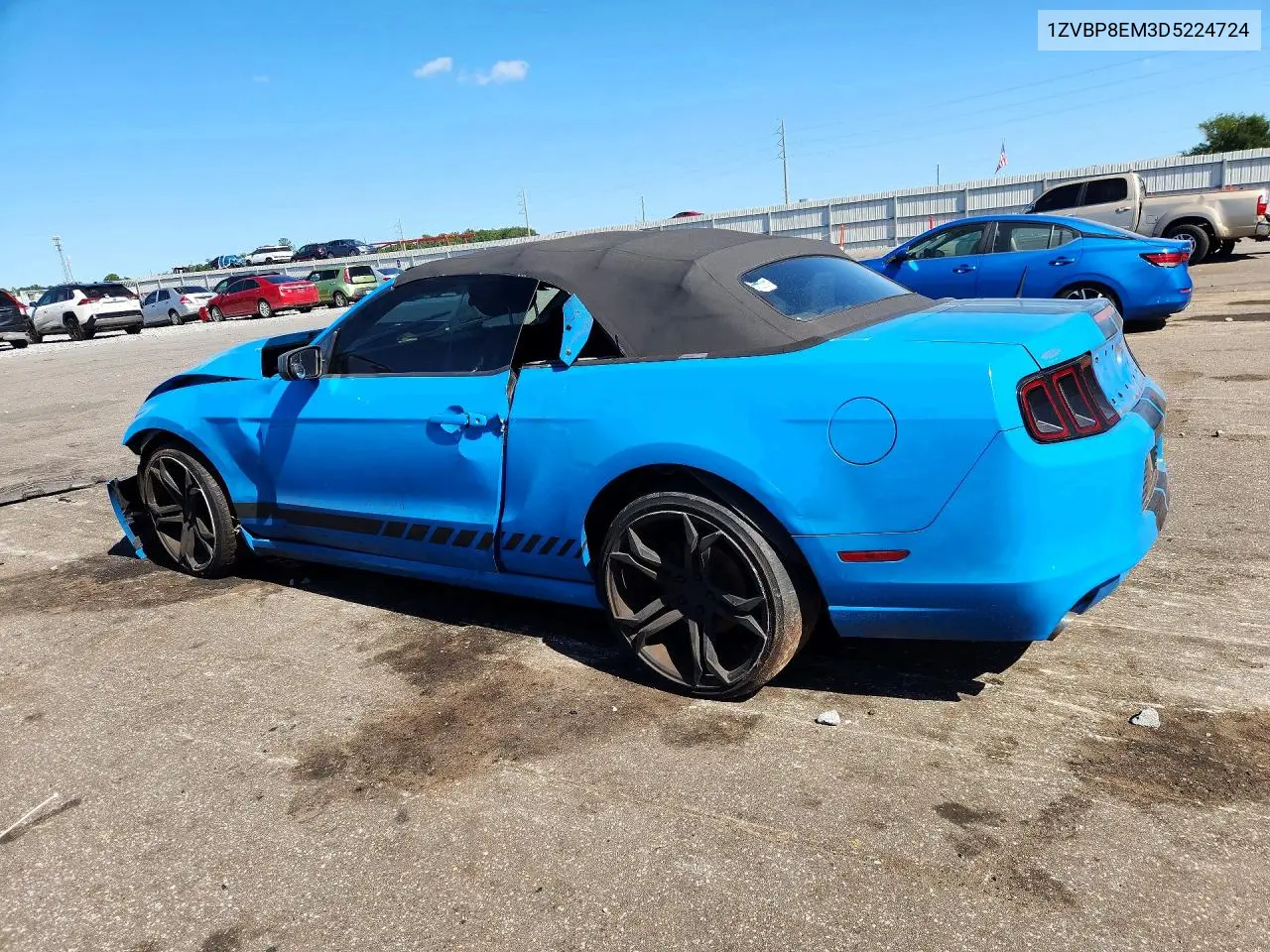 2013 FORD MUSTANG VIN 1ZVBP8EM3D5224724 — фото 2