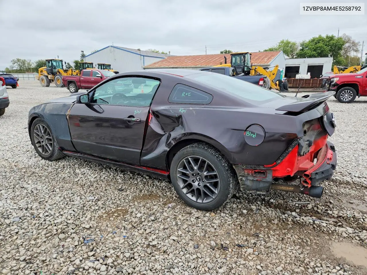 2014 FORD MUSTANG VIN 1ZVBP8AM4E5258792 — фото 2