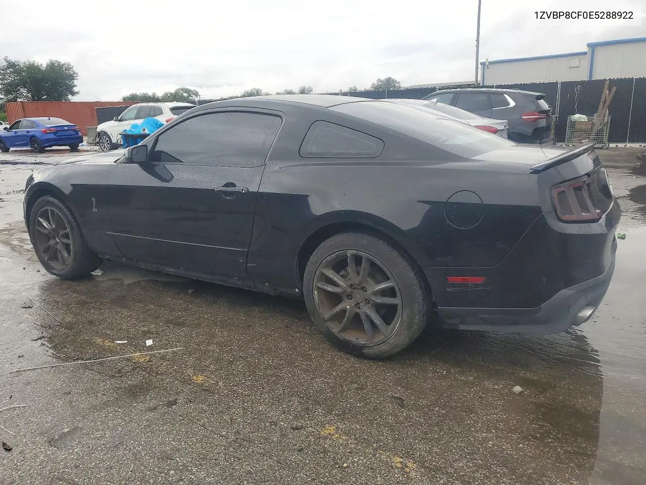 2014 FORD MUSTANG VIN 1ZVBP8CF0E5288922 — фото 2