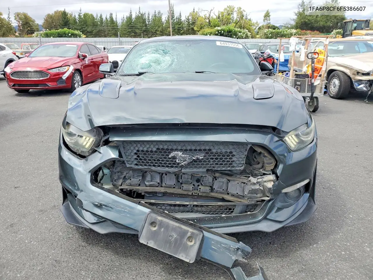 2015 FORD MUSTANG VIN 1FA6P8CF6F5386607 — фото 5