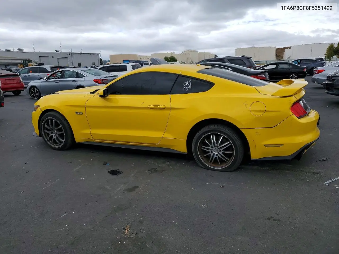 2015 FORD MUSTANG VIN 1FA6P8CF8F5351499 — фото 2