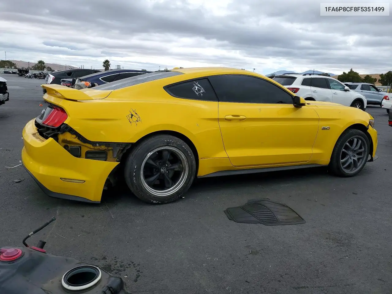 2015 FORD MUSTANG VIN 1FA6P8CF8F5351499 — фото 3
