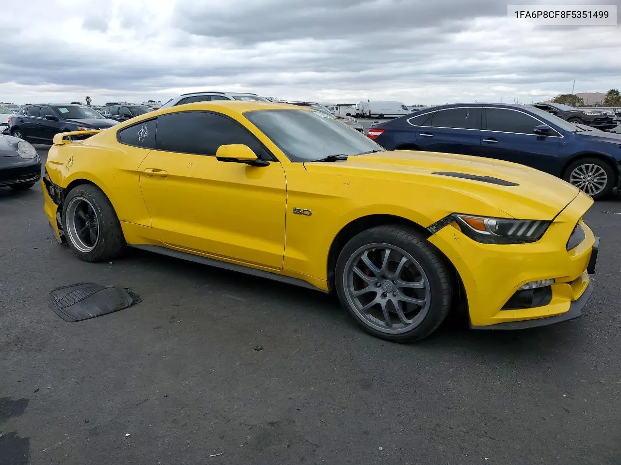 2015 FORD MUSTANG VIN 1FA6P8CF8F5351499 — фото 4