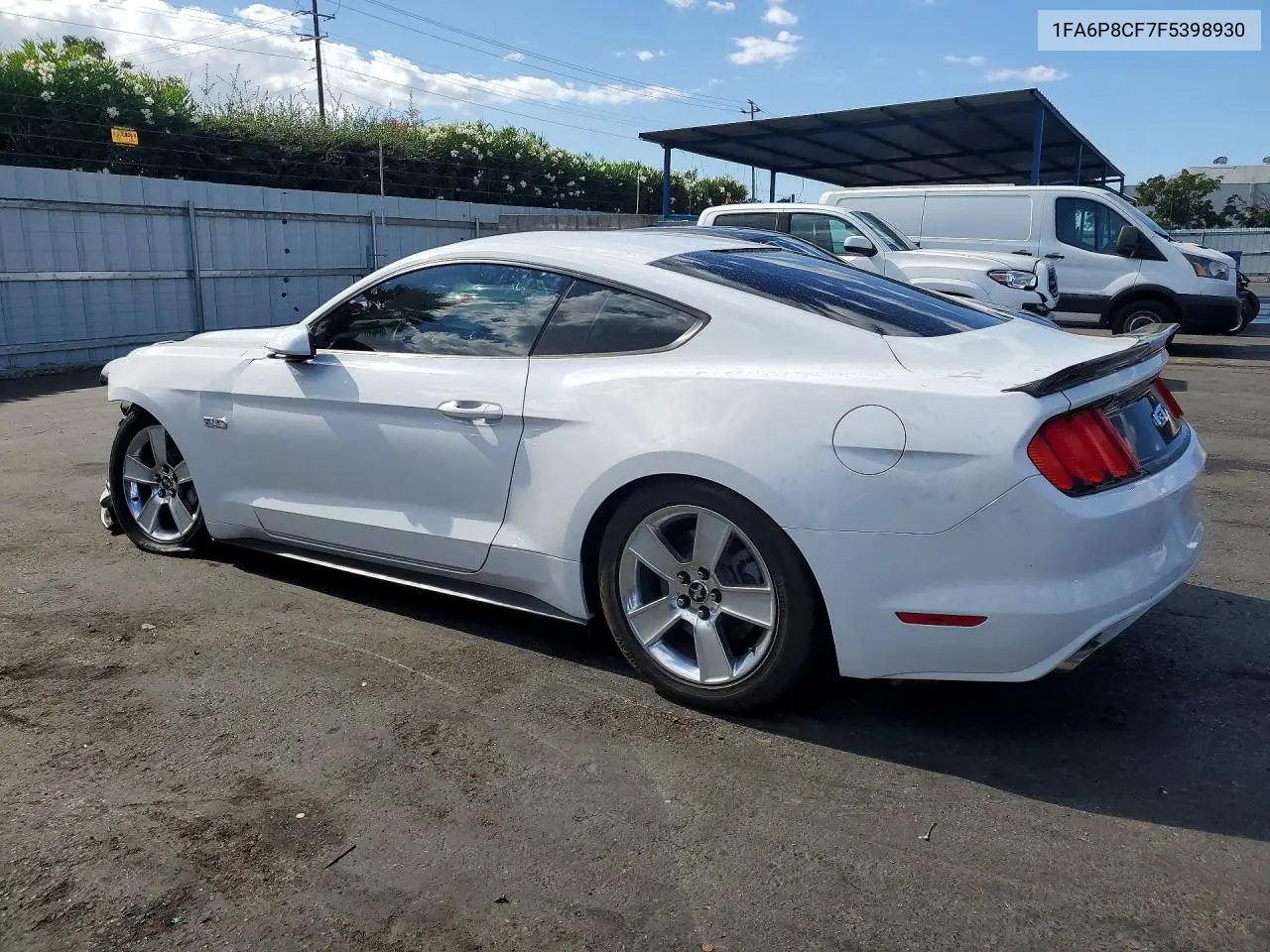 2015 FORD MUSTANG VIN 1FA6P8CF7F5398930 — фото 2