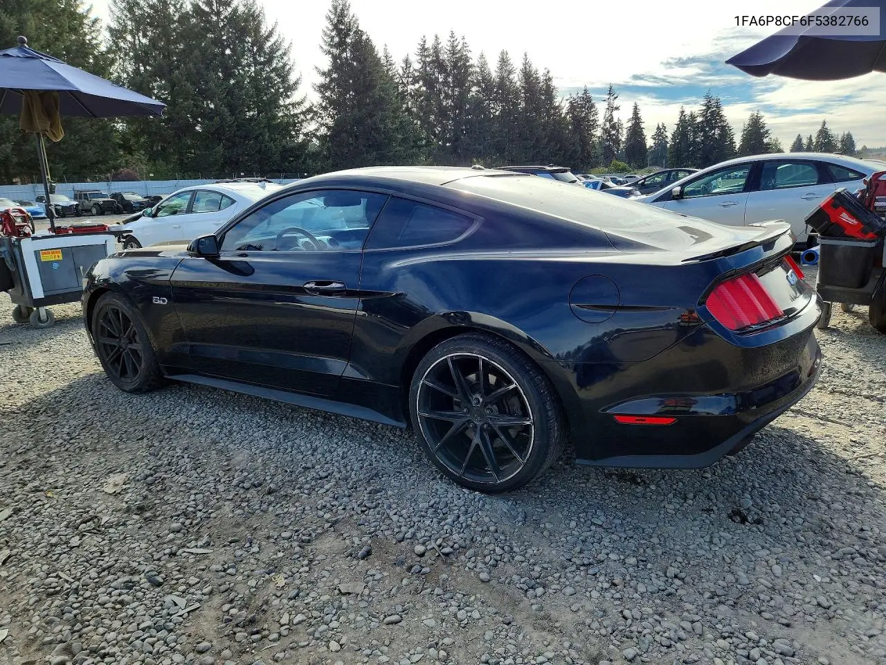 2015 FORD MUSTANG VIN 1FA6P8CF6F5382766 — фото 2