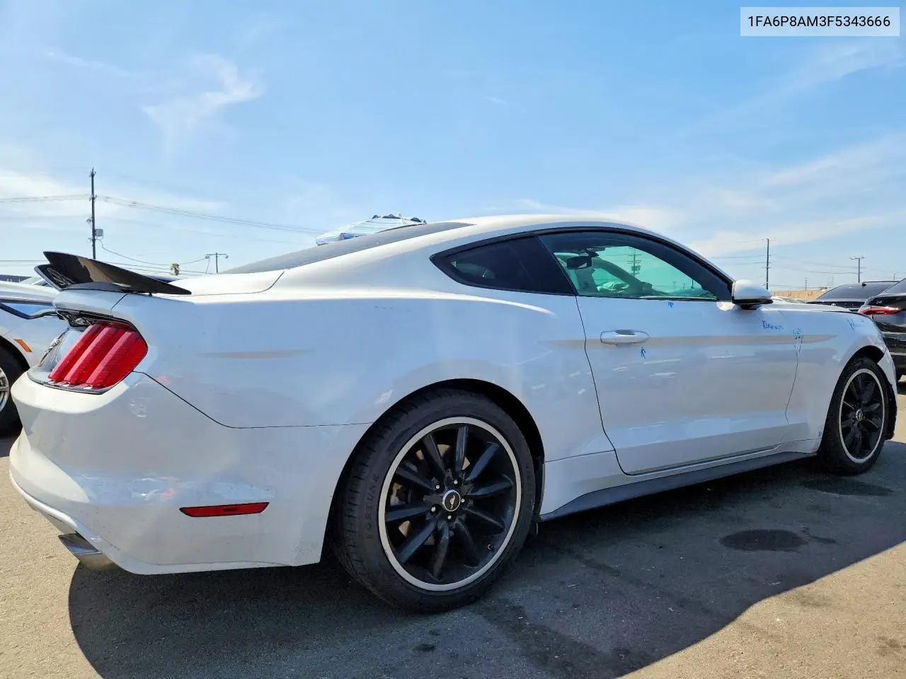 2015 FORD MUSTANG VIN 1FA6P8AM3F5343666 — фото 3