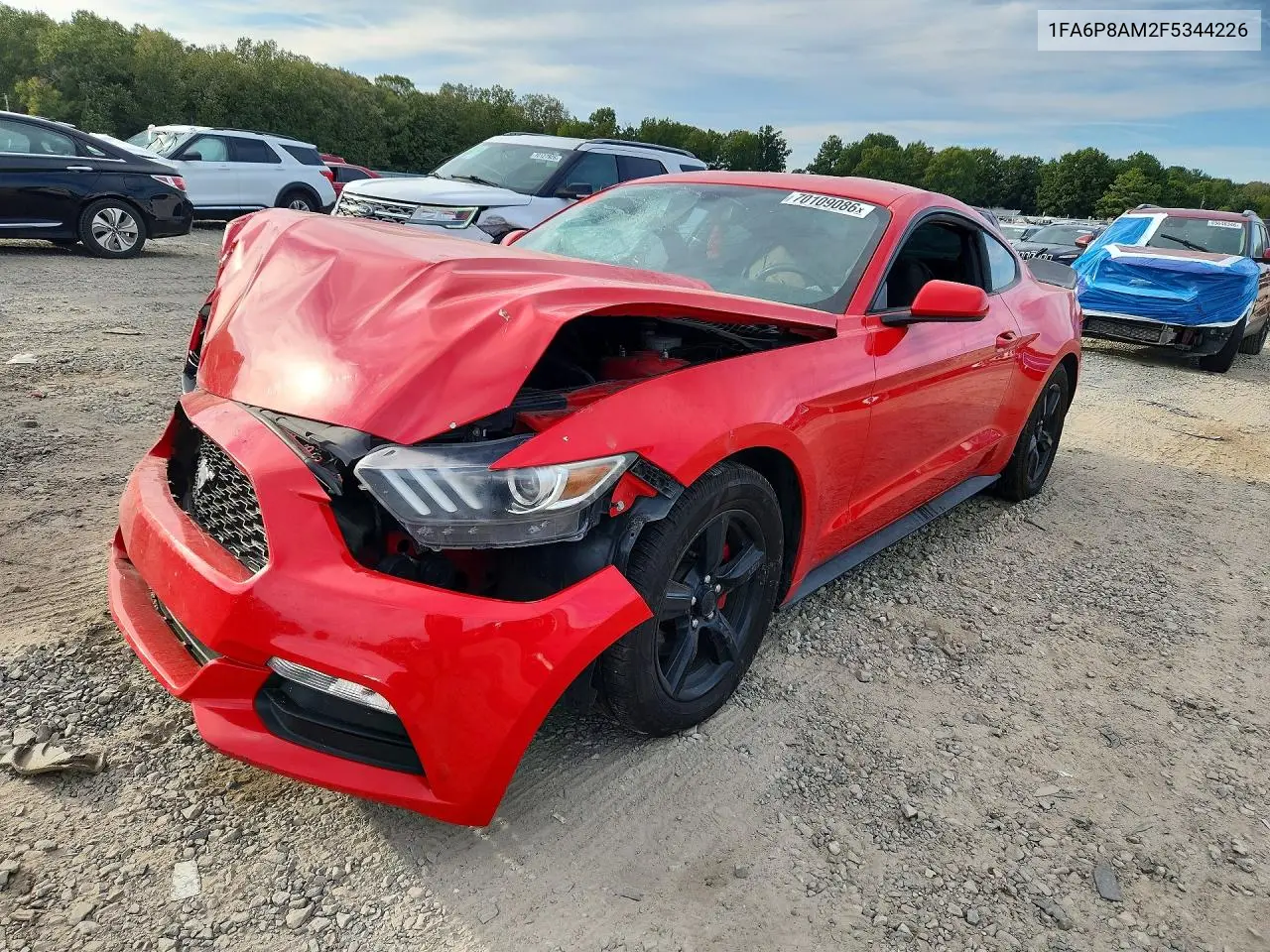 FORD MUSTANG 2015, VIN 1FA6P8AM2F5344226