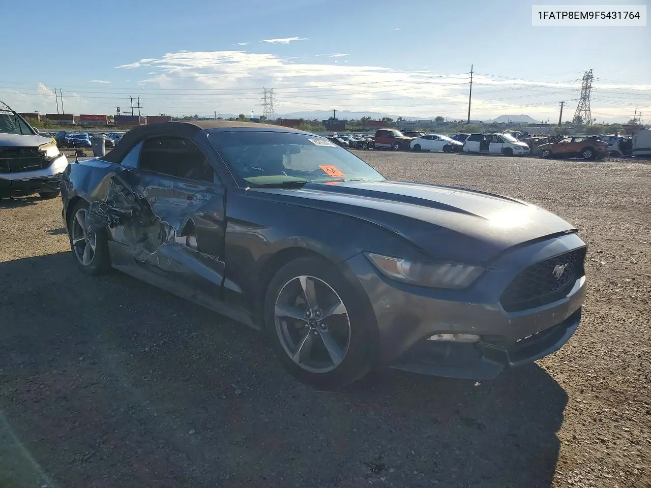 2015 FORD MUSTANG VIN 1FATP8EM9F5431764 — фото 4