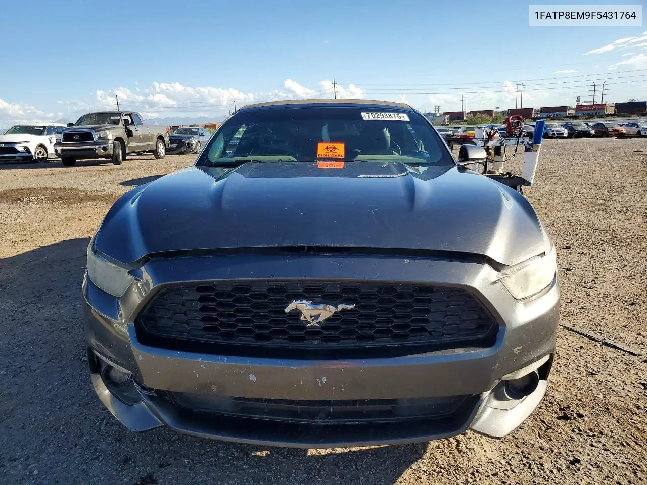 2015 FORD MUSTANG VIN 1FATP8EM9F5431764 — фото 5