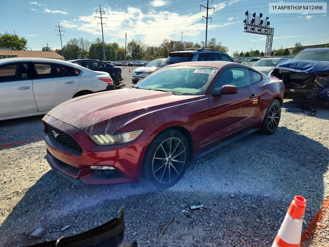 FORD MUSTANG 2015, VIN 1FA6P8TH3F5412498