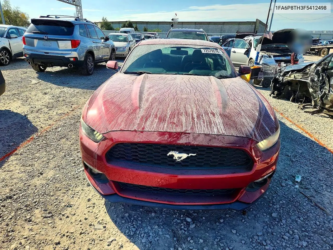 2015 FORD MUSTANG VIN 1FA6P8TH3F5412498 — фото 5