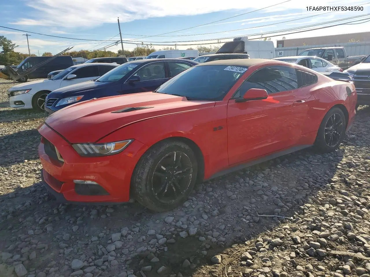 FORD MUSTANG 2015, VIN 1FA6P8THXF5348590