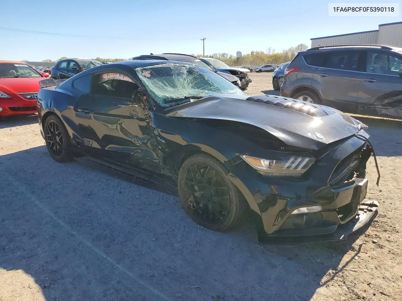 2015 FORD MUSTANG VIN 1FA6P8CF0F5390118 — фото 4