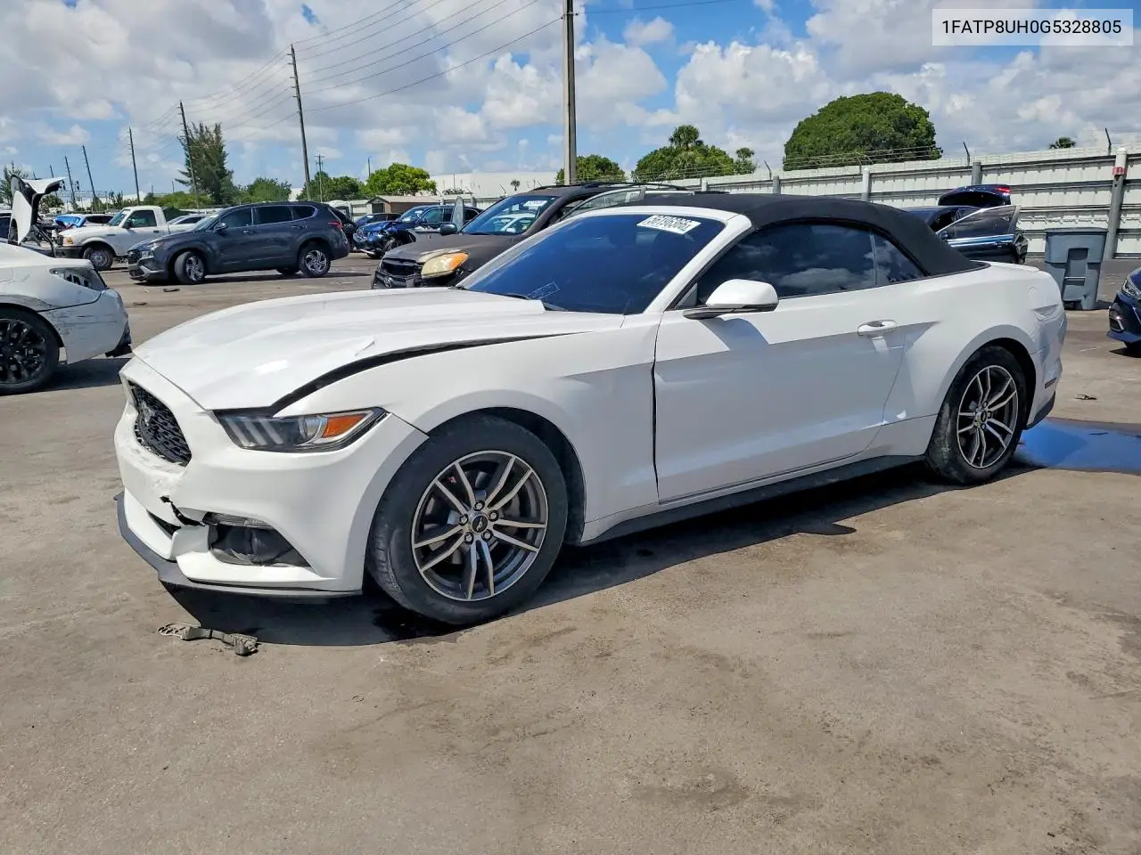 FORD MUSTANG 2016, VIN 1FATP8UH0G5328805
