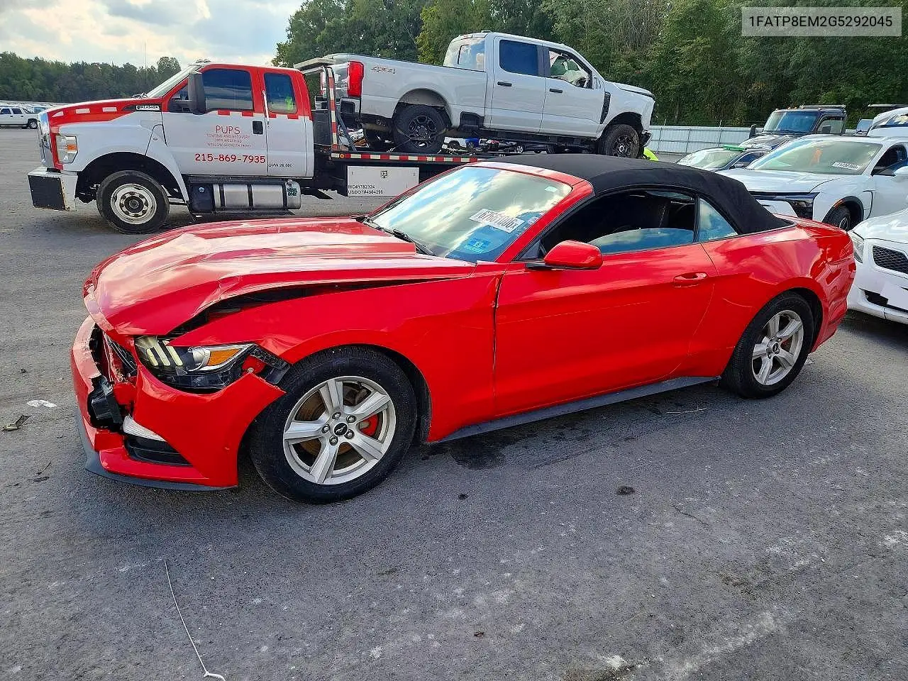 FORD MUSTANG 2016, VIN 1FATP8EM2G5292045