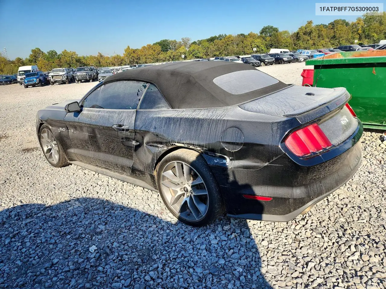 2016 FORD MUSTANG VIN 1FATP8FF7G5309003 — фото 2
