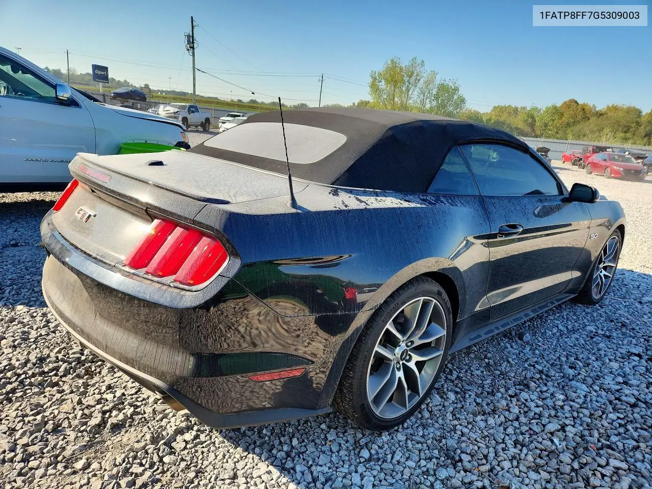 2016 FORD MUSTANG VIN 1FATP8FF7G5309003 — фото 3