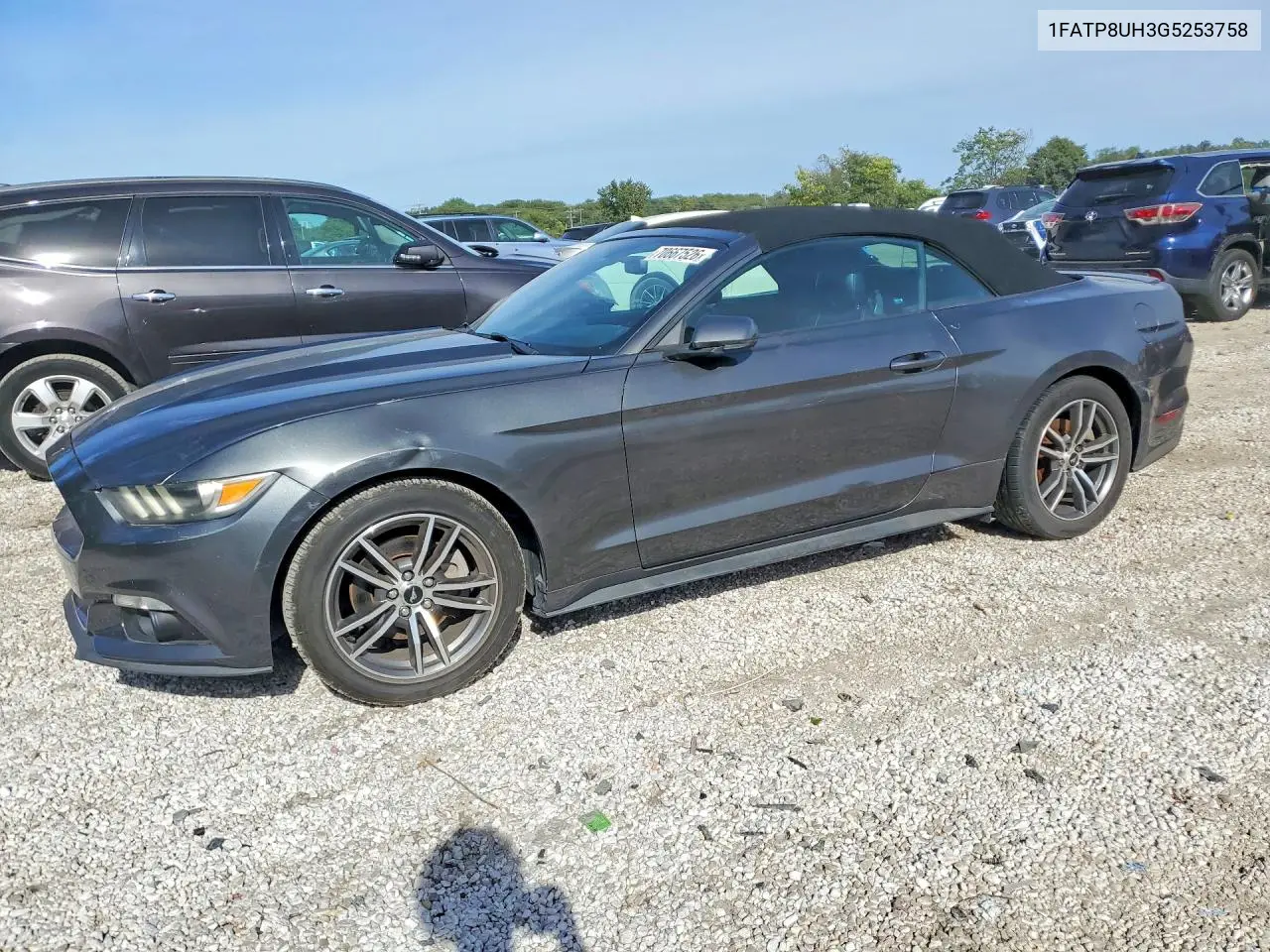FORD MUSTANG 2016, VIN 1FATP8UH3G5253758