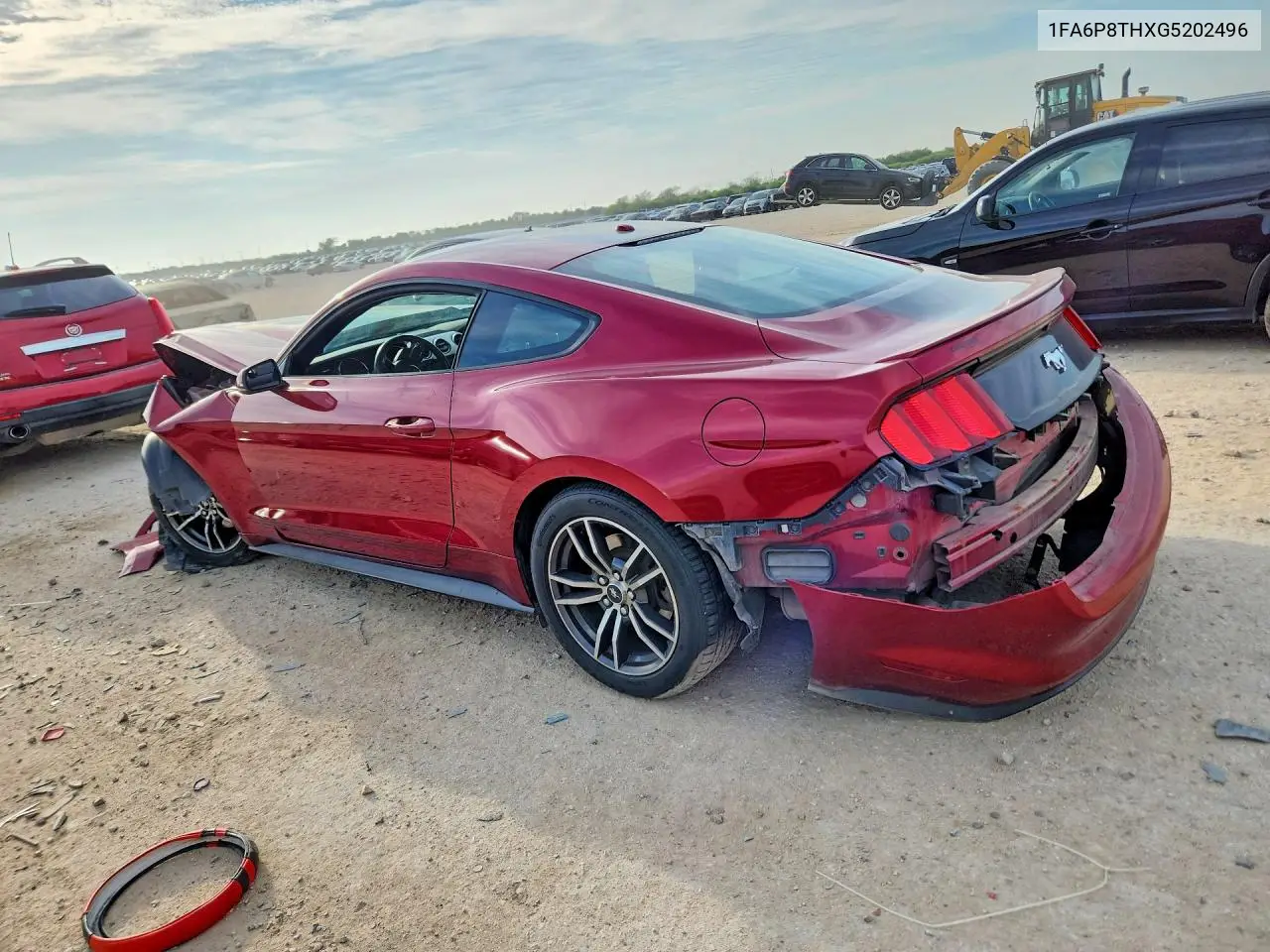 2016 FORD MUSTANG VIN 1FA6P8THXG5202496 — фото 2