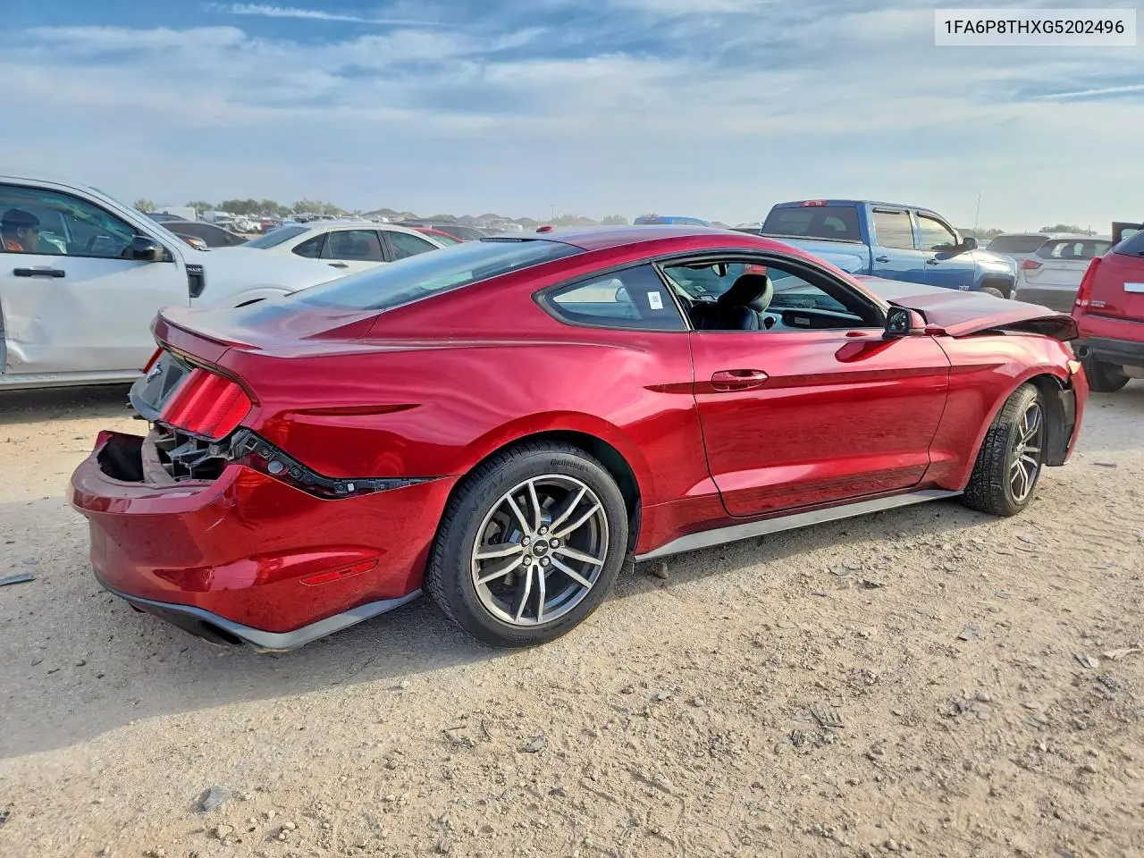 2016 FORD MUSTANG VIN 1FA6P8THXG5202496 — фото 3