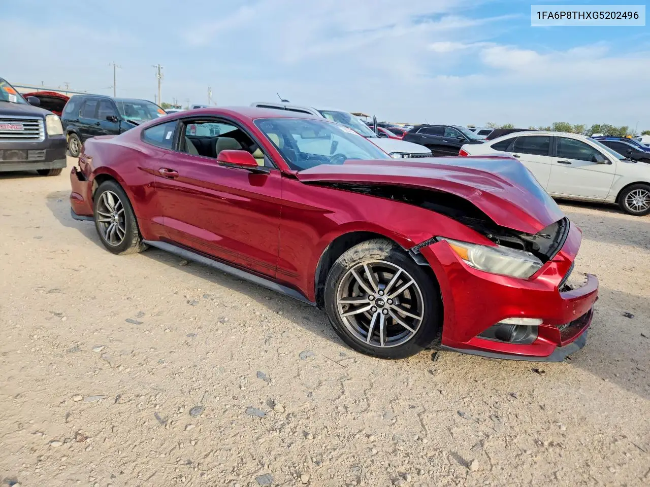 2016 FORD MUSTANG VIN 1FA6P8THXG5202496 — фото 4
