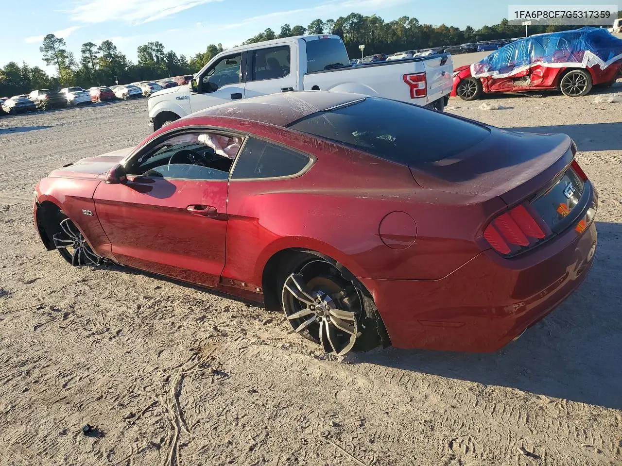 2016 FORD MUSTANG VIN 1FA6P8CF7G5317359 — фото 2