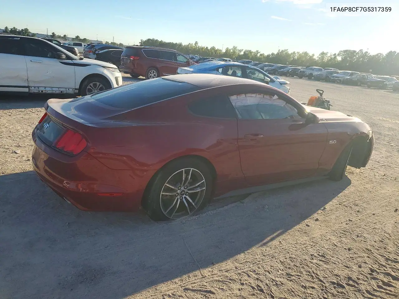 2016 FORD MUSTANG VIN 1FA6P8CF7G5317359 — фото 3