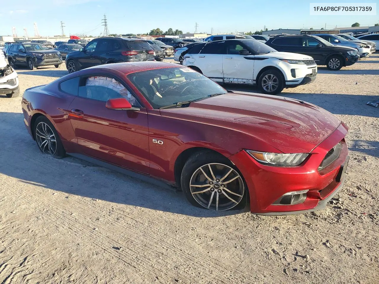 2016 FORD MUSTANG VIN 1FA6P8CF7G5317359 — фото 4