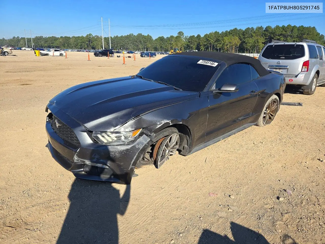 FORD MUSTANG 2016, VIN 1FATP8UH8G5291745