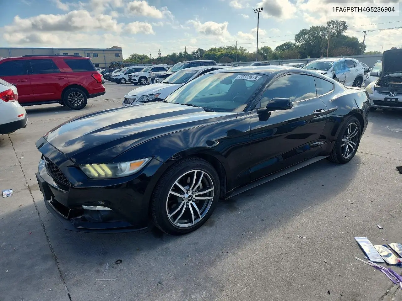 FORD MUSTANG 2016, VIN 1FA6P8TH4G5236904