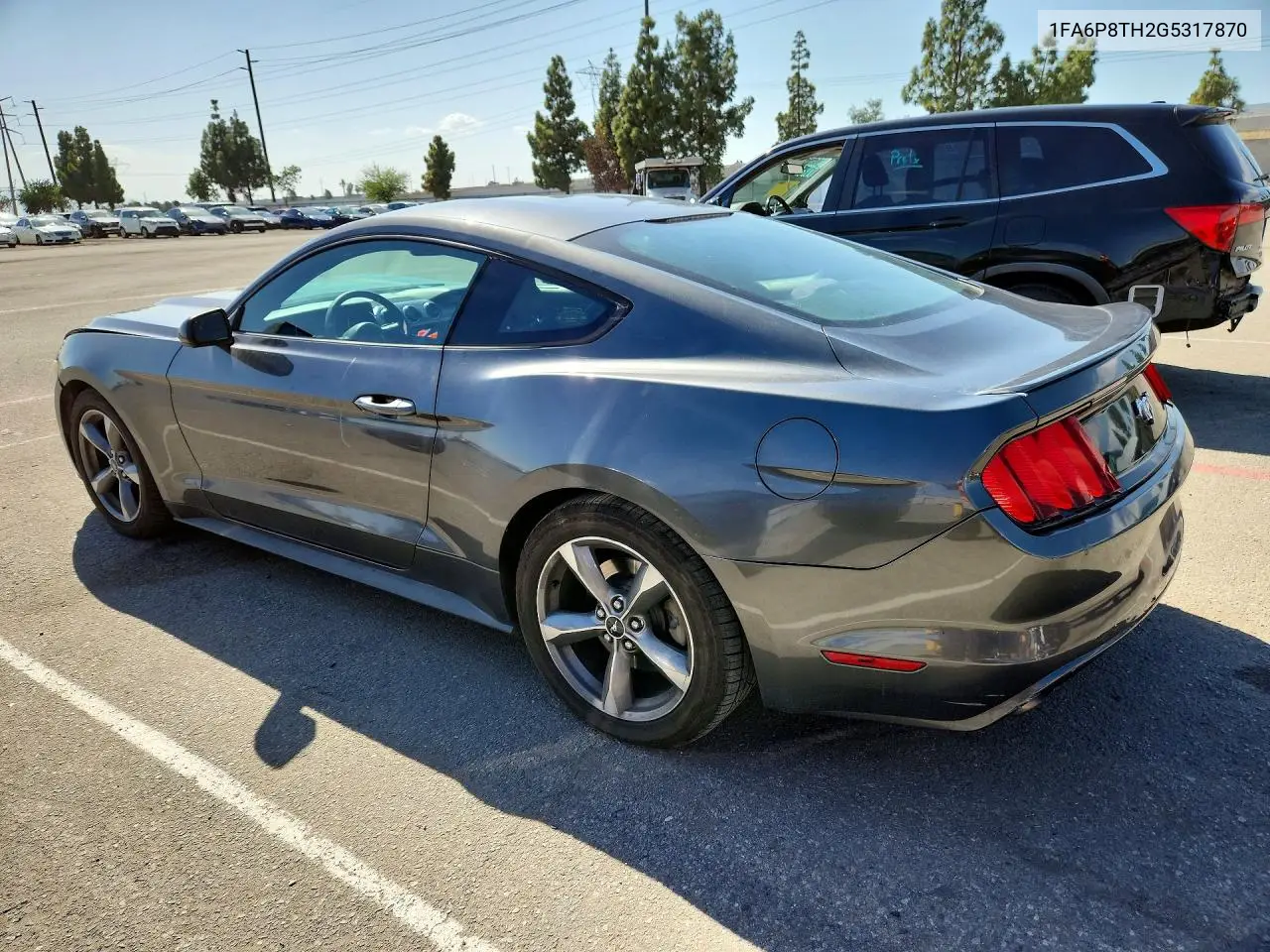 2016 FORD MUSTANG VIN 1FA6P8TH2G5317870 — фото 2