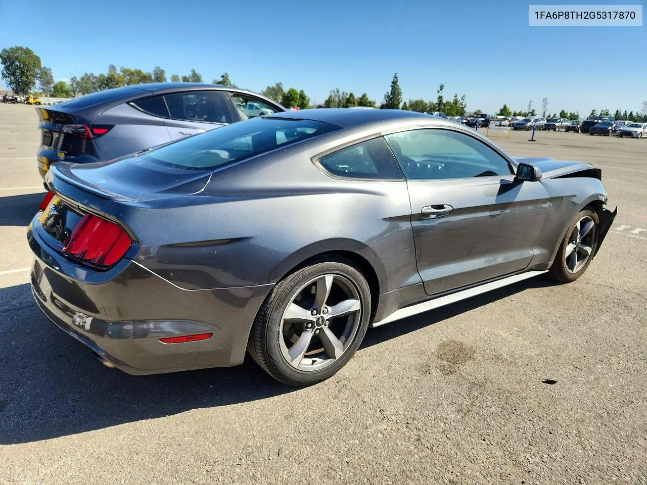2016 FORD MUSTANG VIN 1FA6P8TH2G5317870 — фото 3