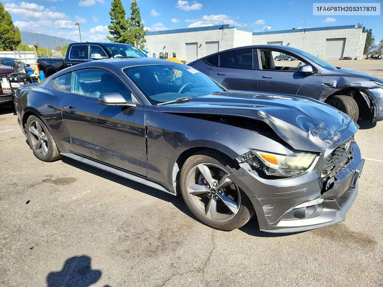2016 FORD MUSTANG VIN 1FA6P8TH2G5317870 — фото 4