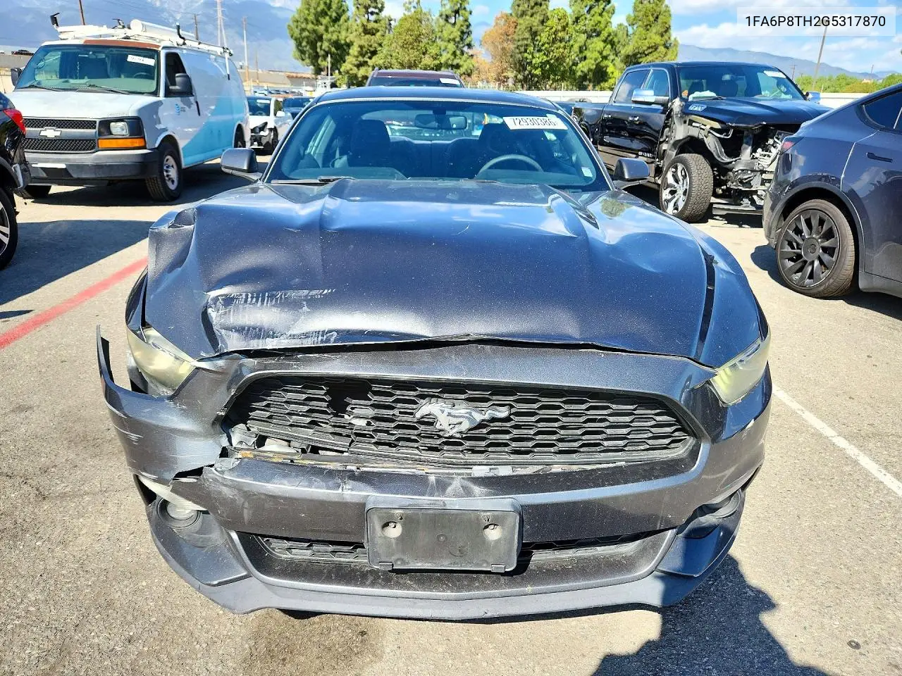 2016 FORD MUSTANG VIN 1FA6P8TH2G5317870 — фото 5