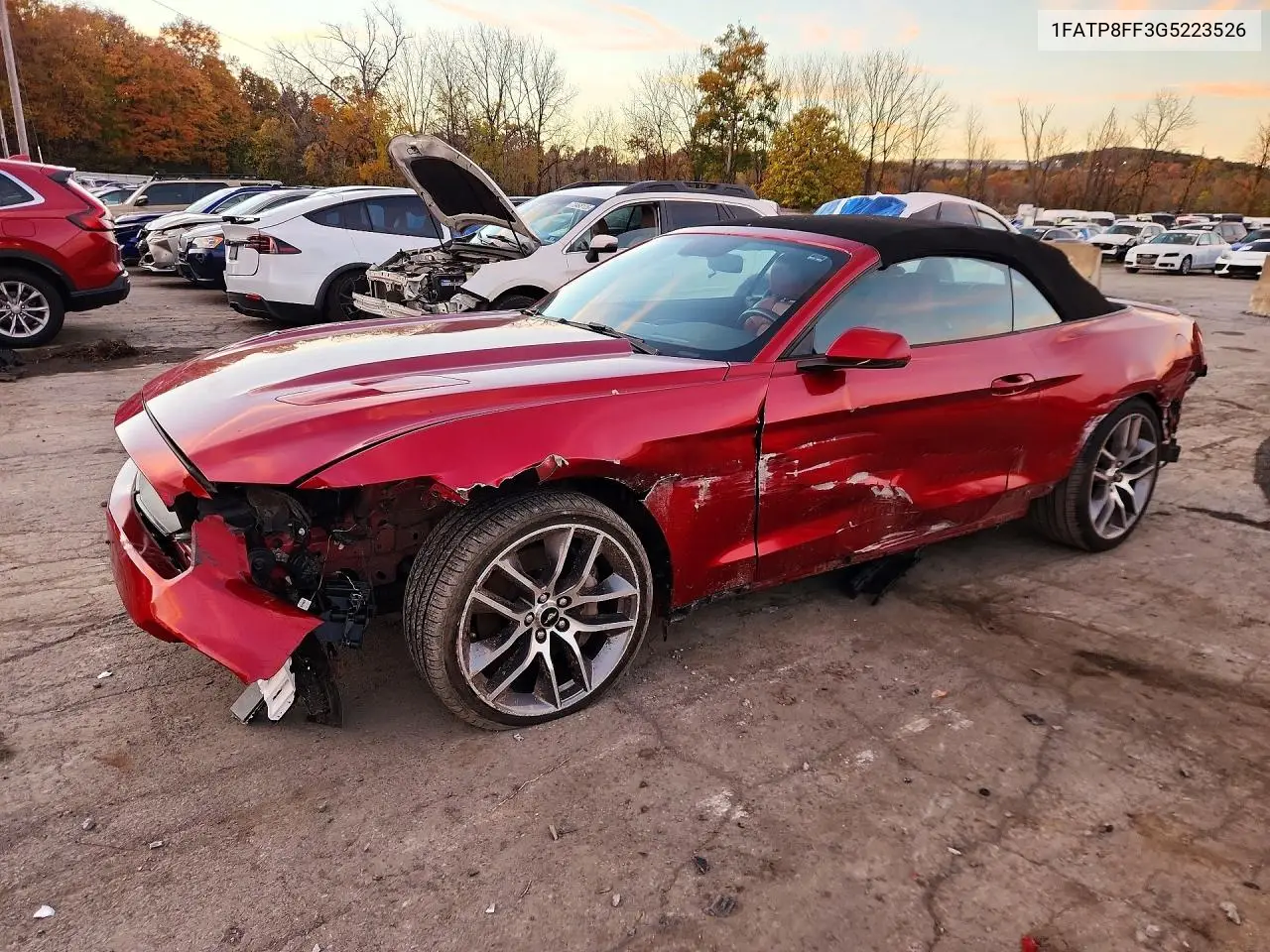 FORD MUSTANG 2016, VIN 1FATP8FF3G5223526
