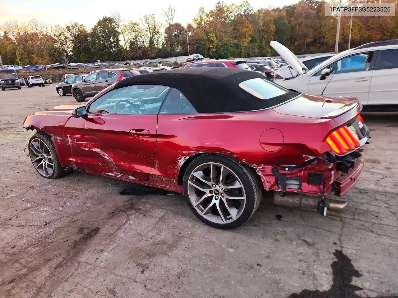 2016 FORD MUSTANG VIN 1FATP8FF3G5223526 — фото 2