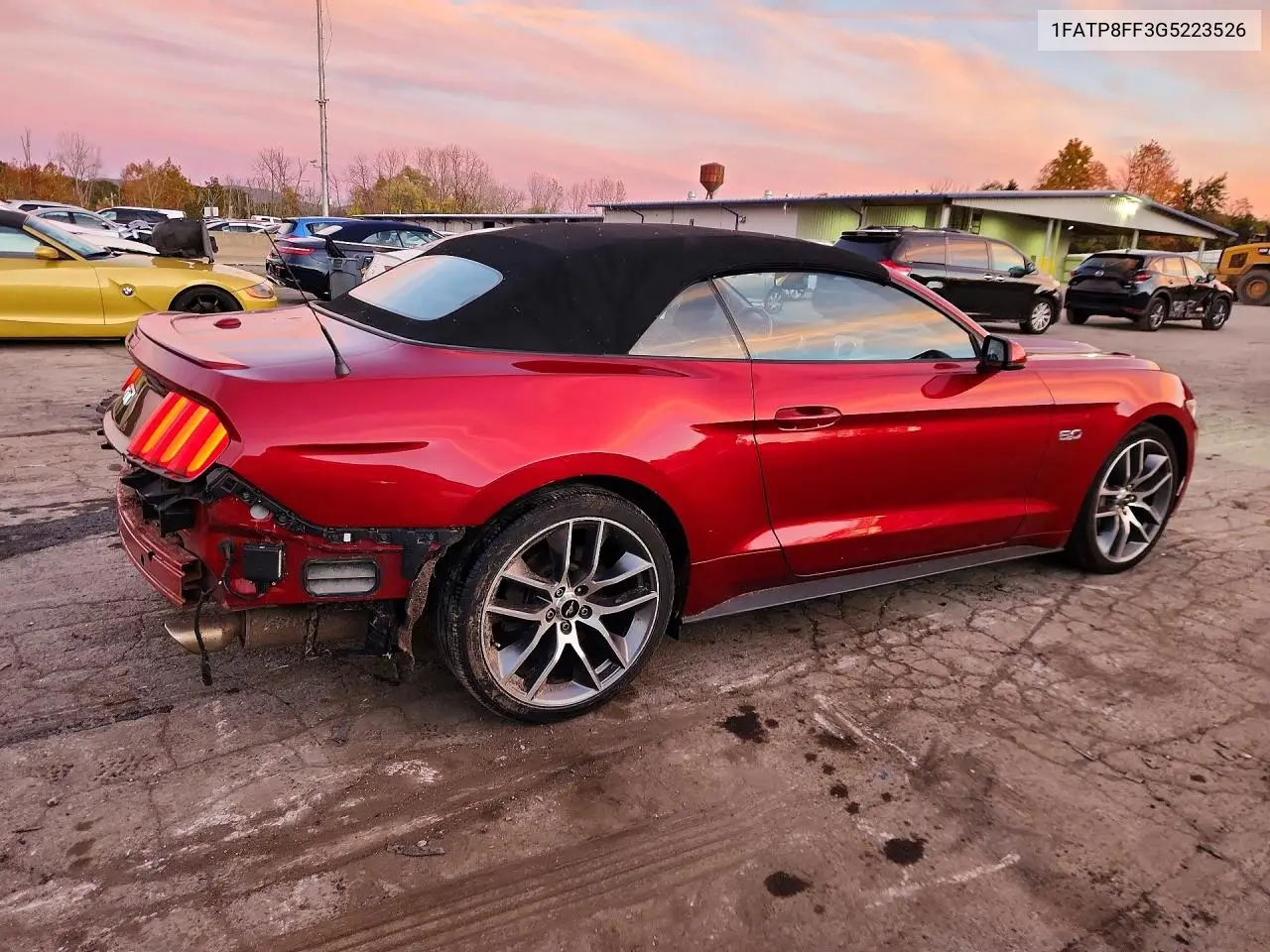 2016 FORD MUSTANG VIN 1FATP8FF3G5223526 — фото 3
