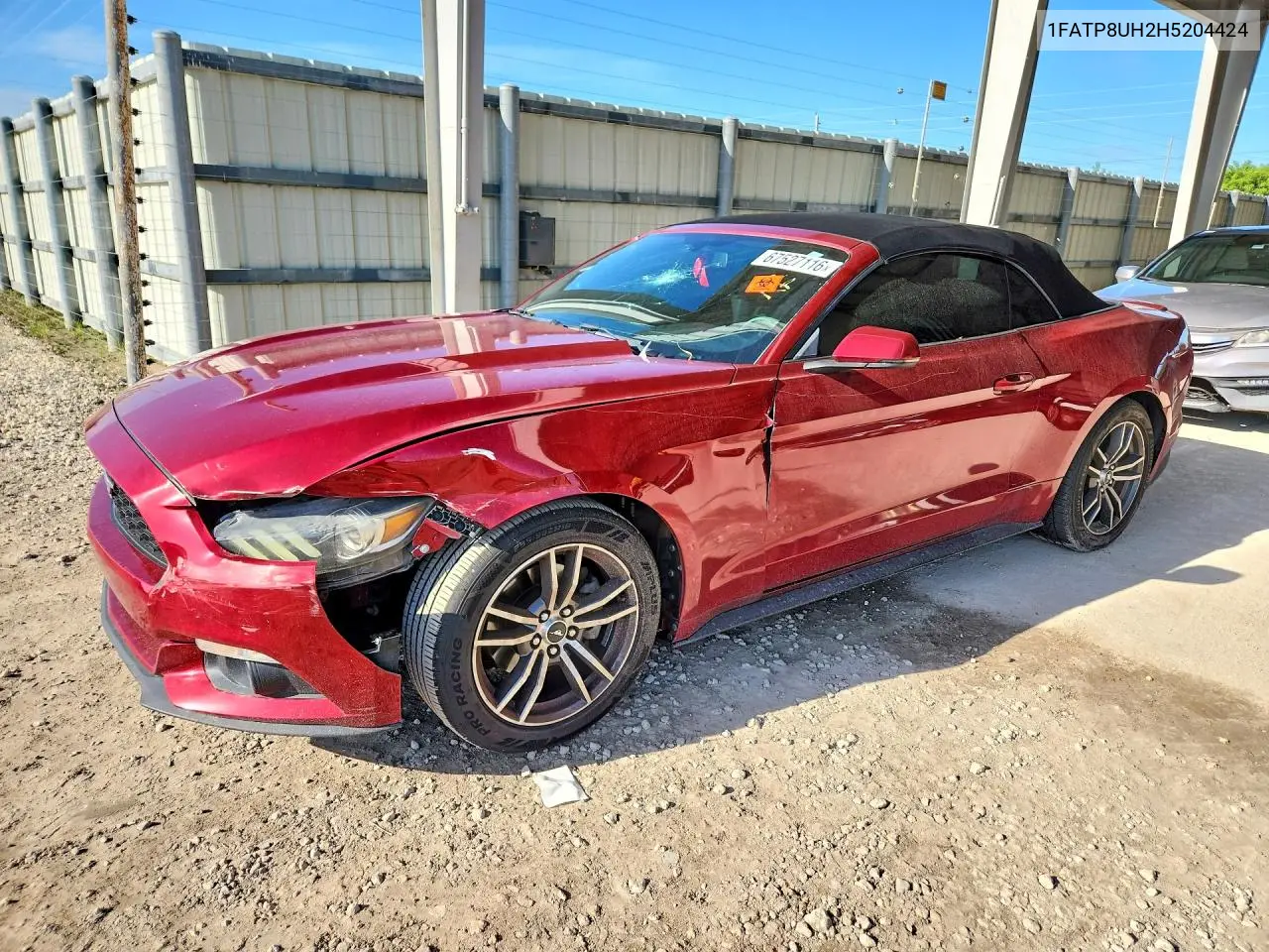 FORD MUSTANG 2017, VIN 1FATP8UH2H5204424