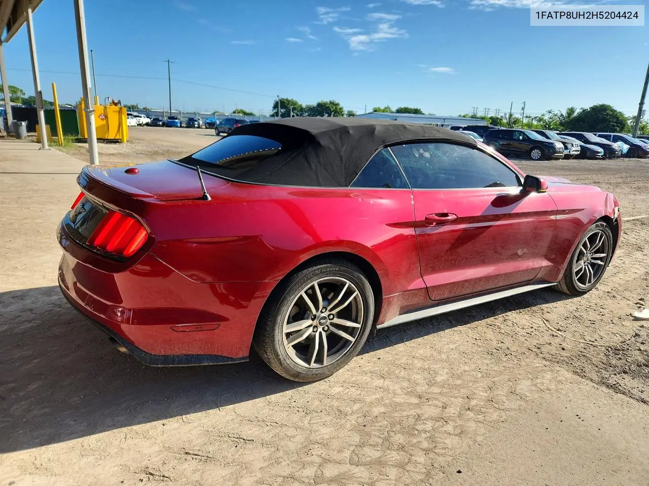 2017 FORD MUSTANG VIN 1FATP8UH2H5204424 — фото 3