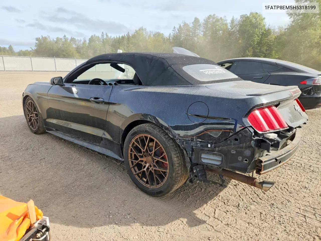 2017 FORD MUSTANG VIN 1FATP8EM5H5318199 — фото 2