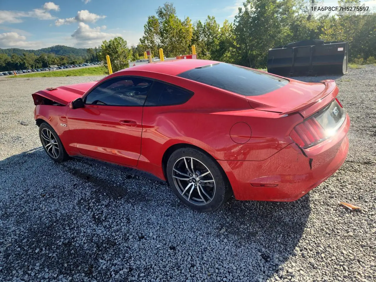 2017 FORD MUSTANG VIN 1FA6P8CF7H5275597 — фото 2