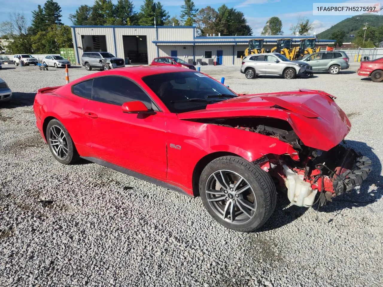 2017 FORD MUSTANG VIN 1FA6P8CF7H5275597 — фото 4