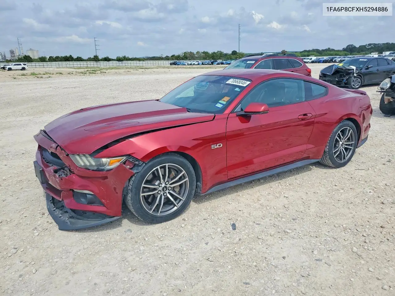 FORD MUSTANG 2017, VIN 1FA6P8CFXH5294886