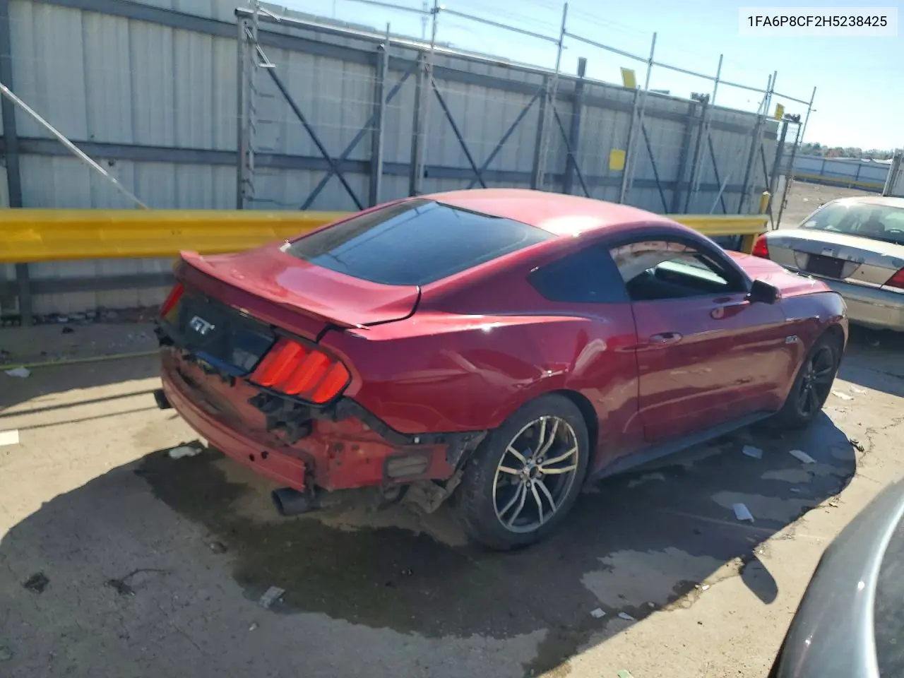 2017 FORD MUSTANG VIN 1FA6P8CF2H5238425 — фото 3