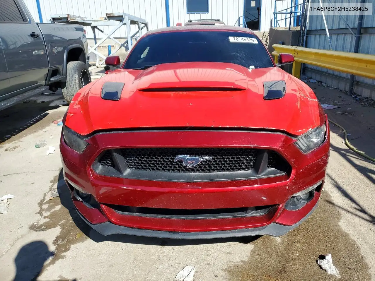 2017 FORD MUSTANG VIN 1FA6P8CF2H5238425 — фото 5