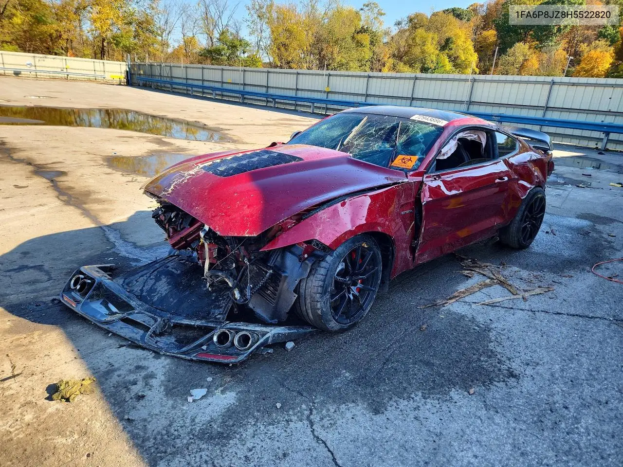 FORD MUSTANG 2017, VIN 1FA6P8JZ8H5522820